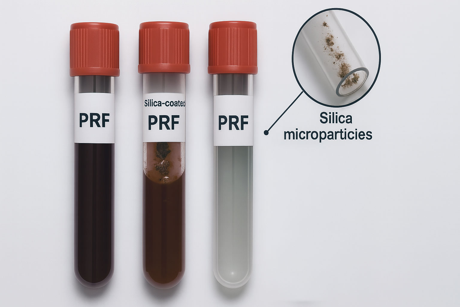 Micropartículas de sílica em tubos para PRF causando efeitos citotóxicos em células humanas